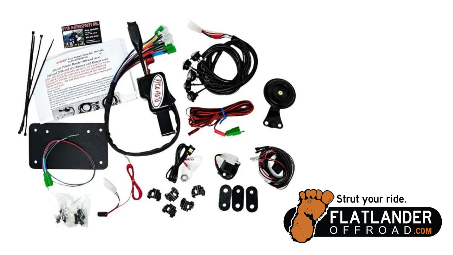 ***On Backorder - expected to ship one week after order is received*** Polaris Ranger Rycomoto Turn Signal Kit 7202 with 6-LED Signal Lights