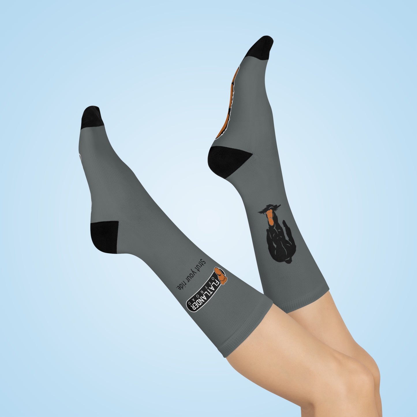"Strut Your Ride!" with Flatlander Offroad Cushioned Crew Socks