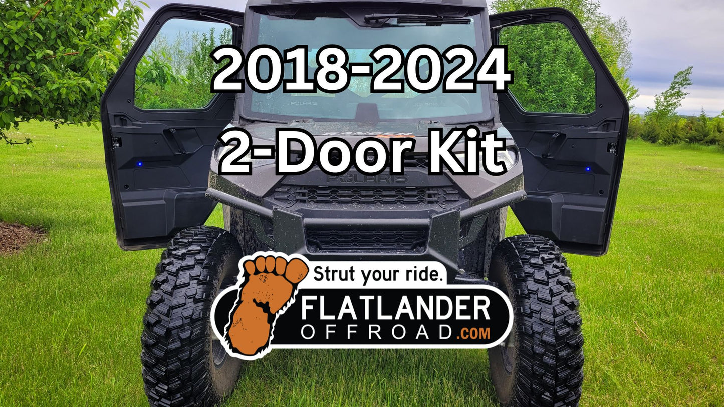 2-Door Strut Kit for 2018-2024 Polaris Ranger 1000, XP1000 and Kinetic - 2019-Current 4-door (front only)