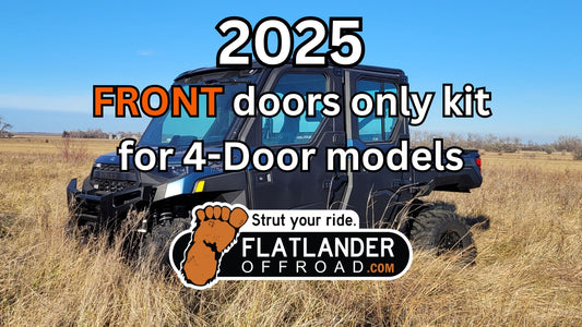 2025 FRONT ONLY door strut kit for 4-Door Polaris Ranger 1000 and XP1000