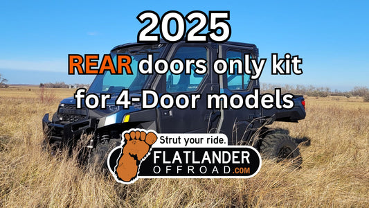 2025 REAR ONLY door strut kit for 4-Door Polaris Ranger 1000 and XP1000