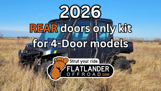 2026 and up REAR ONLY door strut kit for 4-Door Polaris Ranger 1000 and XP1000